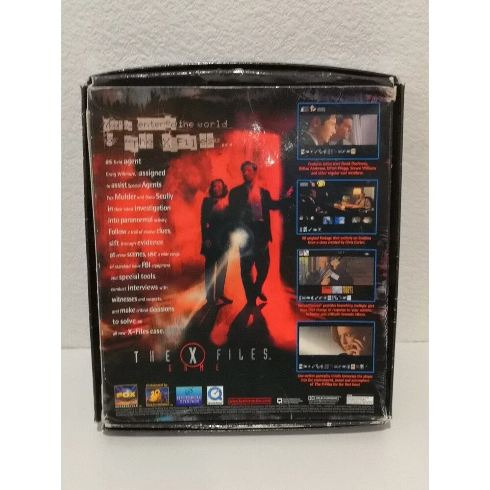 X-Files PC Game (Windows, 1998) 7-Disc Fox Interactive Big Box PC Game Complete